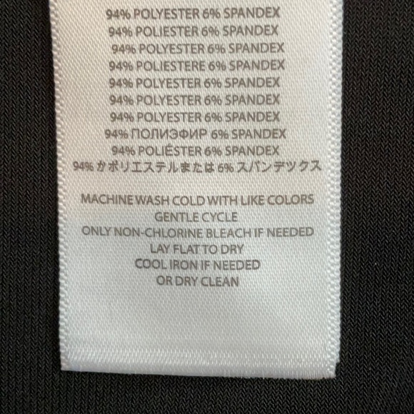 NWT MICHAEL Michael Kors Black Ruched Silver Zipper Dress Women Size 10 - Picture 9 of 10